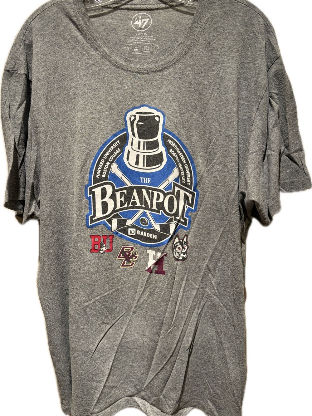 '47 Brand Men's Gray Beanpot Graphic Short Sleeve Tee